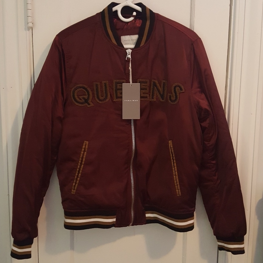 Zara College Bomber Jacket NWT